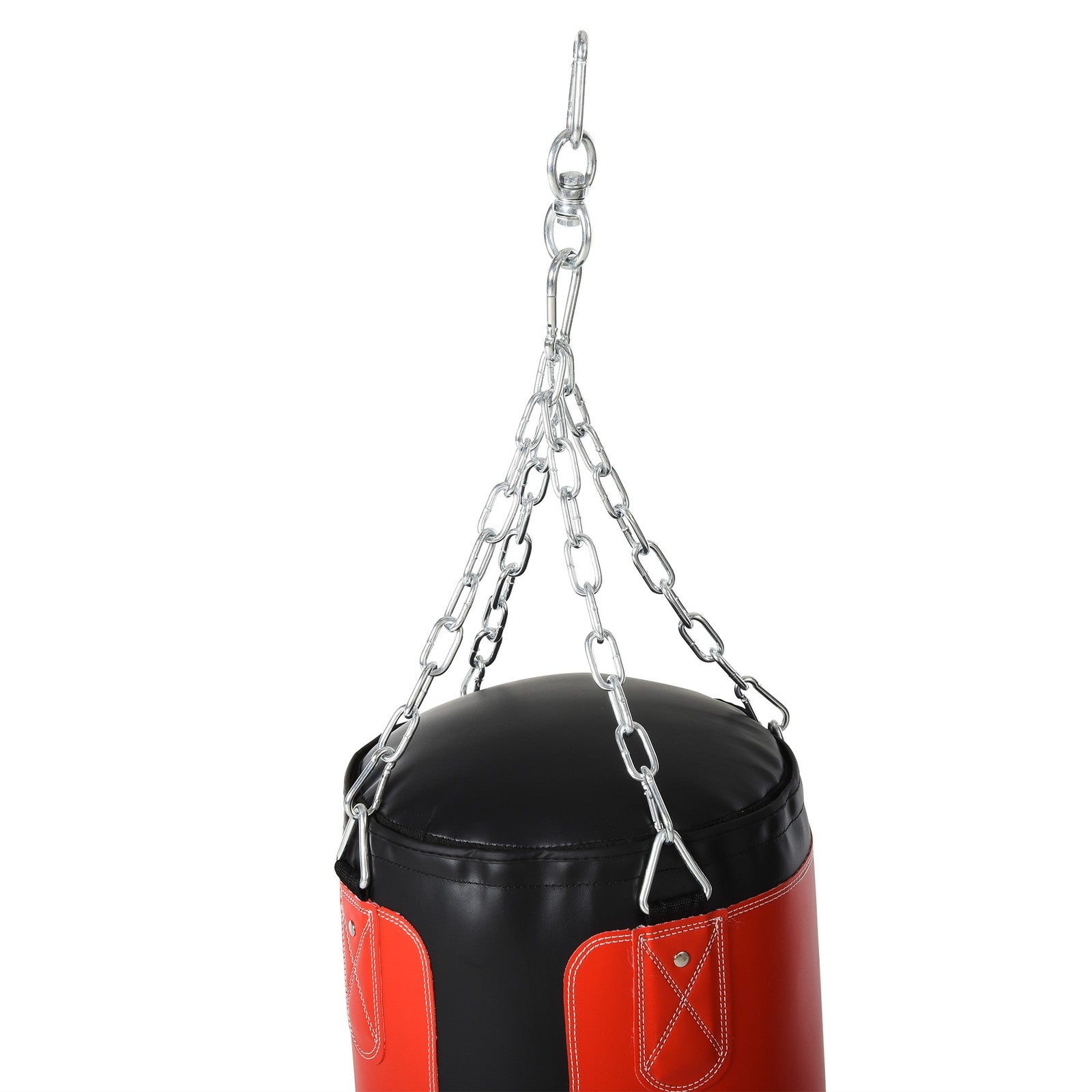 Box-Set Boxsack Hanging Boxing Heavy Bag Mit Boxhandschuhe 16 KG Schwarz+Rot