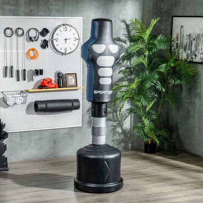 Free Standing Punch Bag, Height Adjustable Punching Dummy with Muscle Target