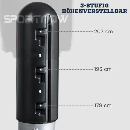Free Standing Punch Bag, Height Adjustable Punching Dummy with Muscle Target
